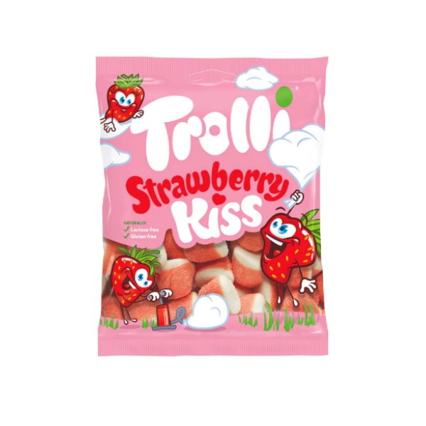 Trolli Caramelos/Gomitas Strawberry Kiss 100Gr