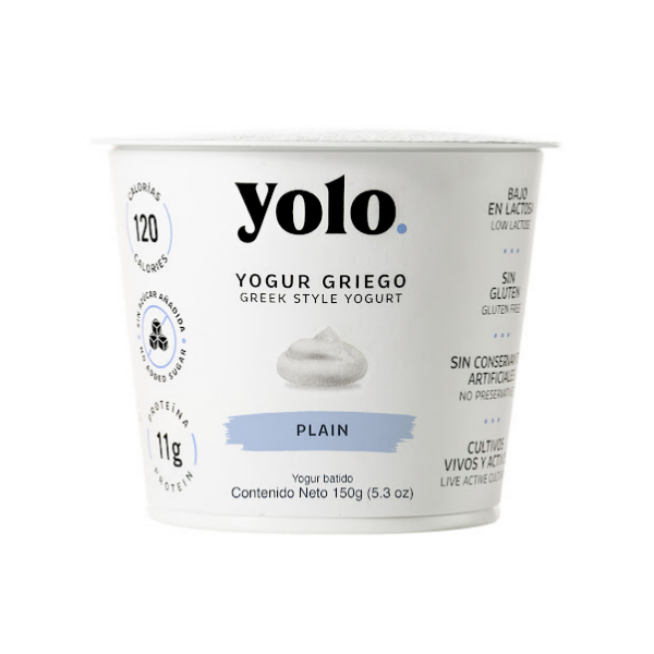 Yolo Yogurt Griego Plain X 150Gr