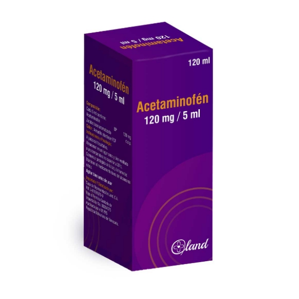 Acetaminofén Jarabe Pediátrico 120Mg/5Ml X 120Ml Land