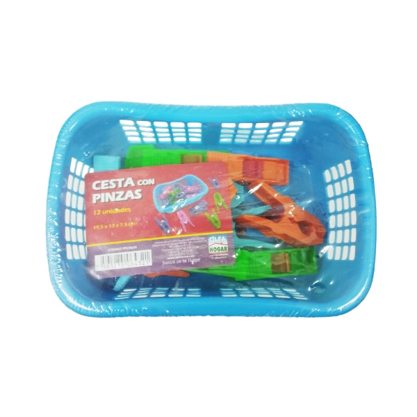 Alfa Cestas Con Pinzas X12 Unidades Ppcr604