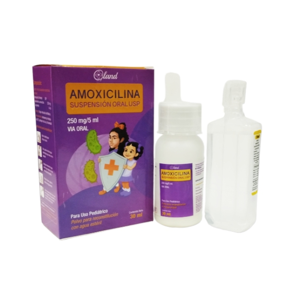 Amoxicilina Polvo Suspensión 250Mg/5Ml X 30Ml Land - Imagen 2