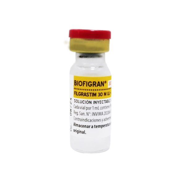Biofigran Filgrastim Solución Inyectable 300Mcg/1Ml I.V. Biosidus