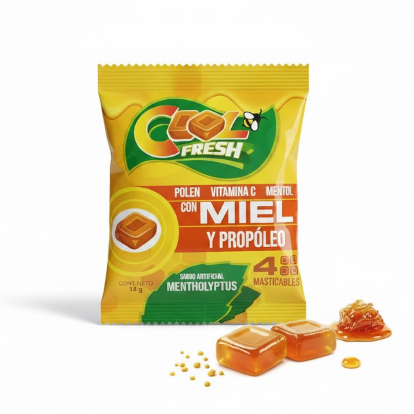 Cool Fresh Caramelos Sabor Mentholyptus 14.Gr.