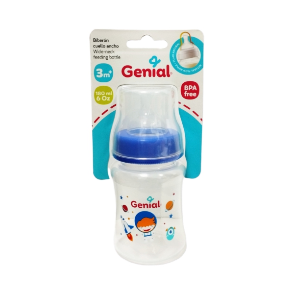 Genial Tetero 6Oz-3M+ 180Ml Gn-Fb6052-1