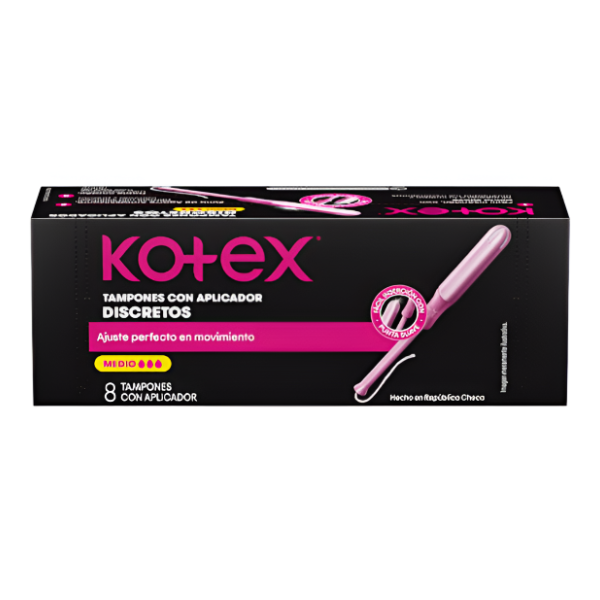 Kotex Tampones Medio X 8 Unidades