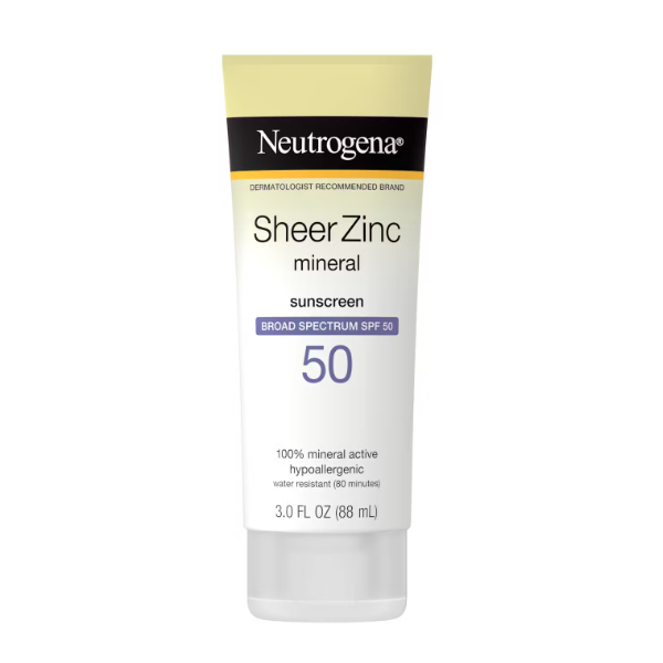 Neutrogena Sunscreen Sheer Zinc Mineral Spf50 88Ml