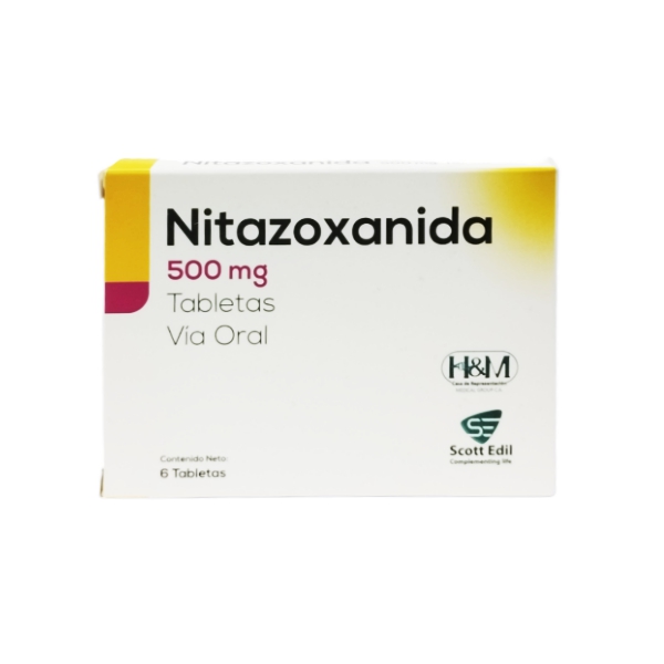Nitazoxanida 500Mg X 6 Tabletas H&M