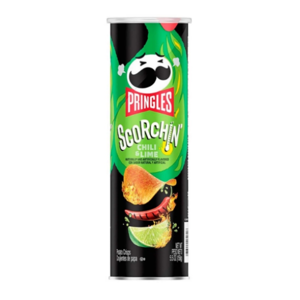 Pringles Papas Scorchin Chile Y Limon 158Gr.
