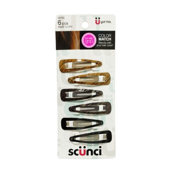 Scunci Set.6 Piezas/Pinzas Snap Clippies