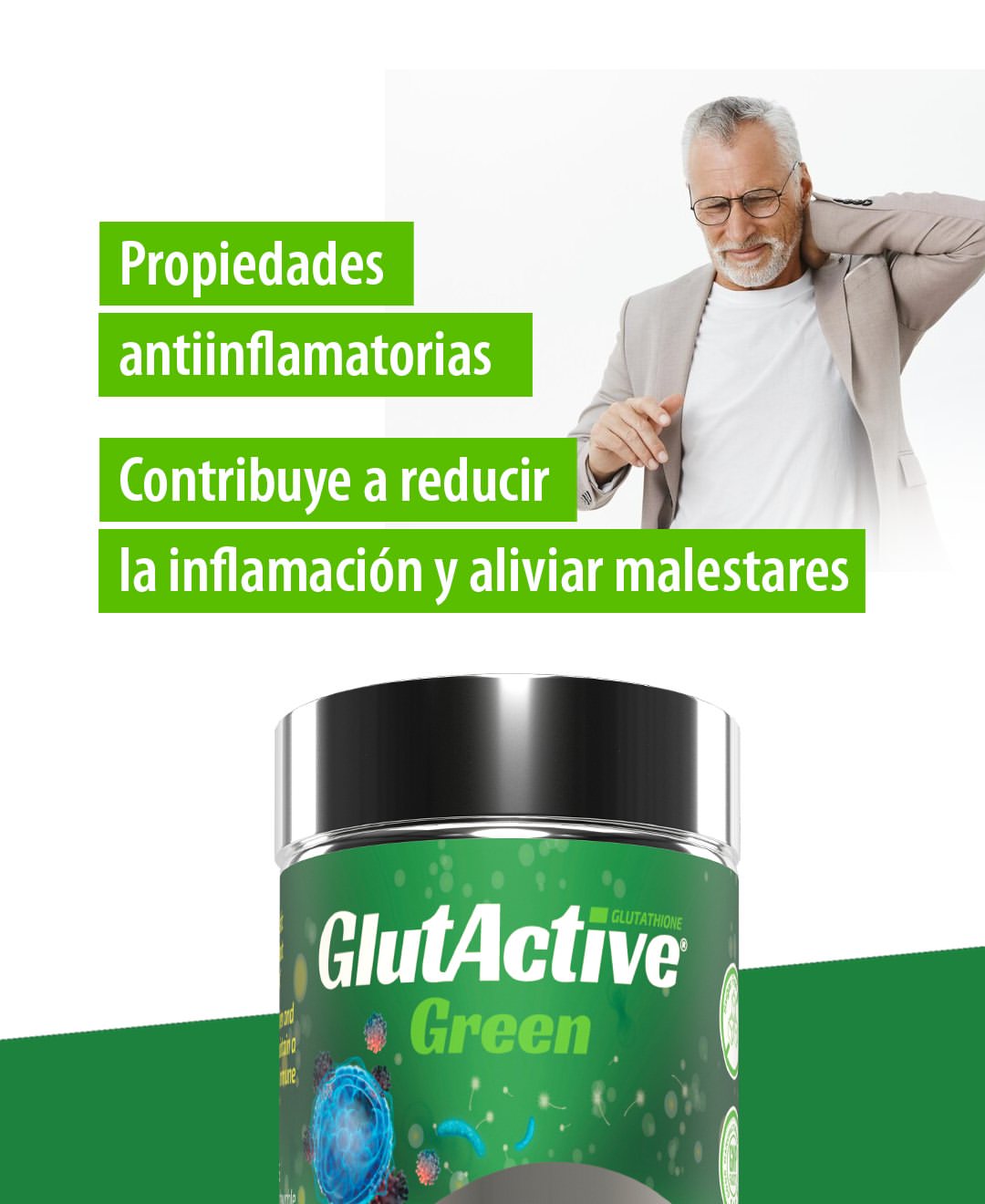 Glutactive Green Immune Booster X 30 Tabletas - Imagen 5
