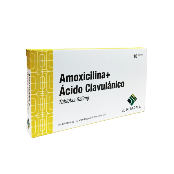 Amoxicilina + Ácido Clavulánico 500Mg/125Mg X 10 Tabletas Jl Pharma