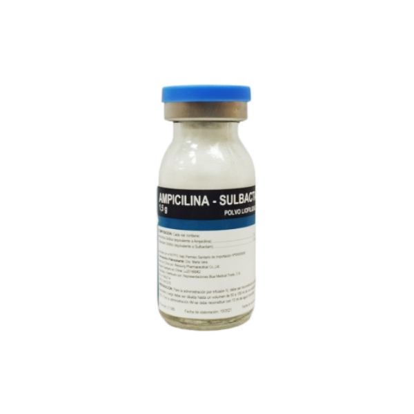 Ampicilina Sulbactam Ampolla 1.5Gr. I.M/I.V Blue Medical