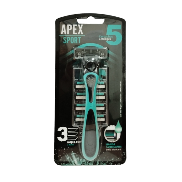 Apex Sport Afeitadora 5 Cartucho X 1 Unidad