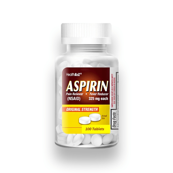 Aspirina Ácido Acetilsalicílico 325Mg X 100 Tabletas Health-A2Z
