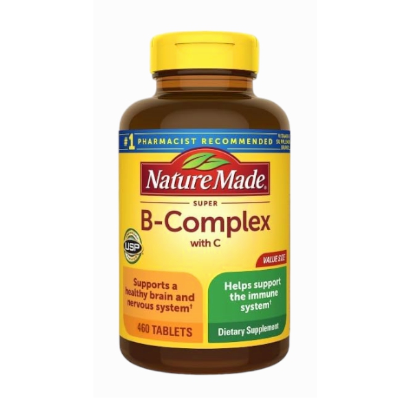 B-Complex With C Complejo B + Vitamina C X 460 Tabletas Nature Made