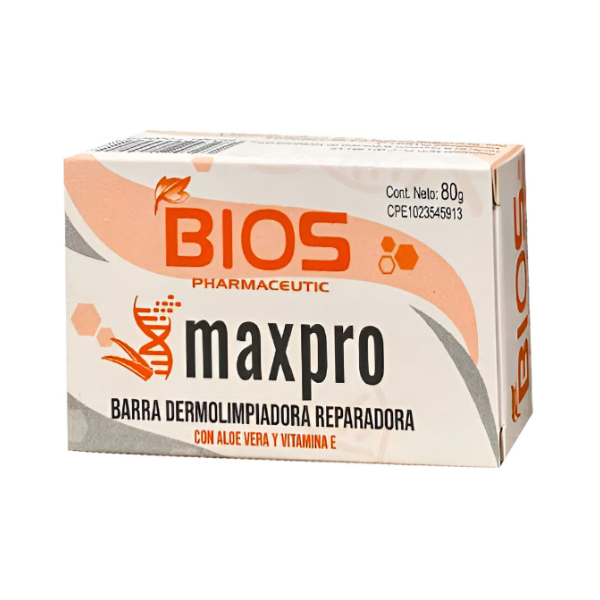 Bios Jabón Maxpro Con Aloe Vera Y Vitamina E 80Gr.