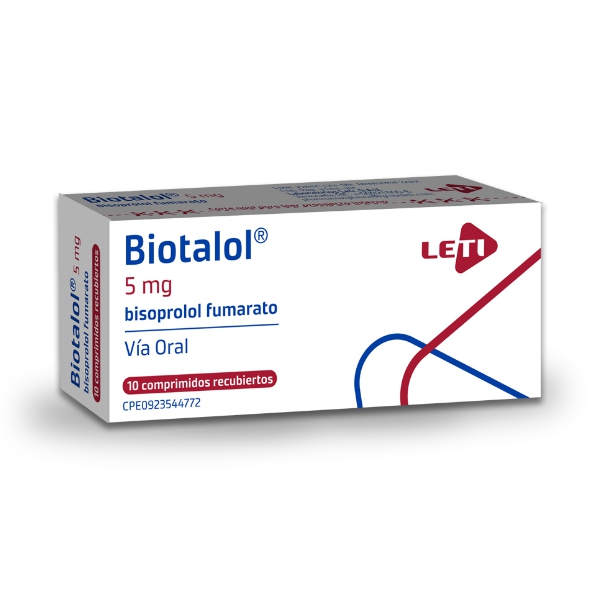 Biotalol Bisoprolol 5Mg X 10 Comprimidos Leti