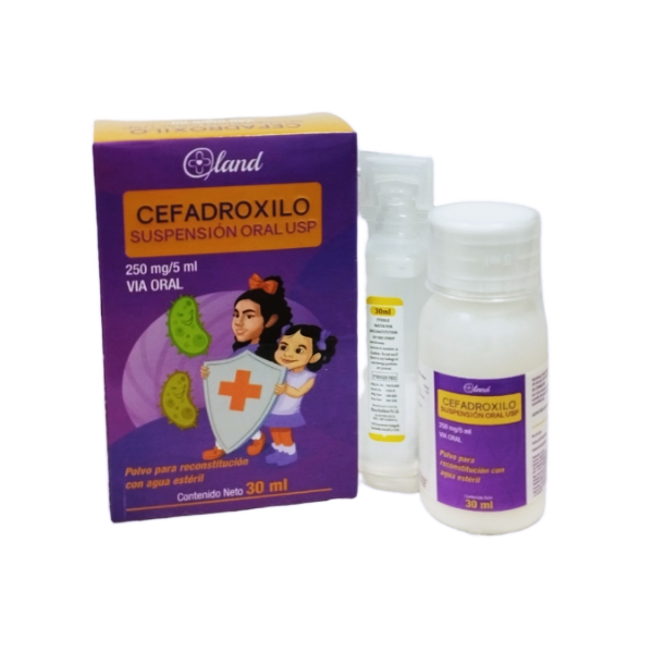 Cefadroxilo Suspensión Oral 250Mg/5Ml X 30Ml Land