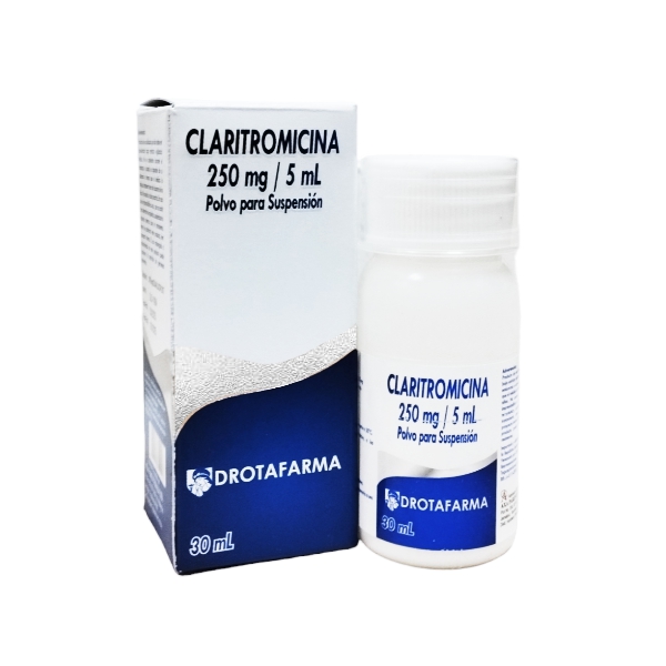 Claritromicina Suspensión Oral 250Mg/5Ml X 30Ml Drotafarma
