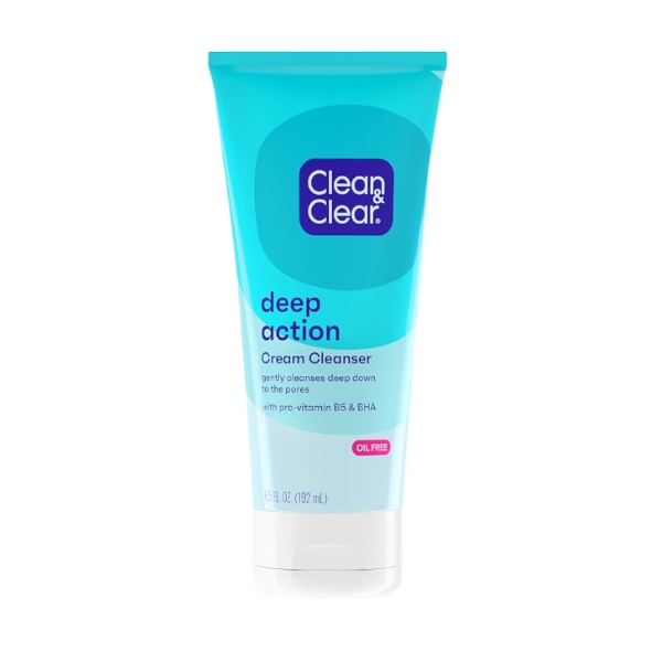 Clean&Clear Deep Action Cream Cleanser Oil Free 192Ml