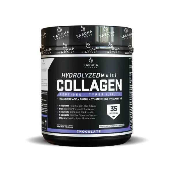 Collagen En Polvo Chocolate X 490Gr. Sascha Fitness