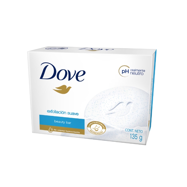 Dove Jabón Exfoliante Suave 135Gr