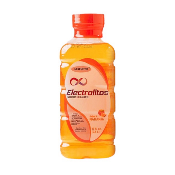 Electrolyte Hydration Solución Oral Naranja 500Ml. Genesisvit