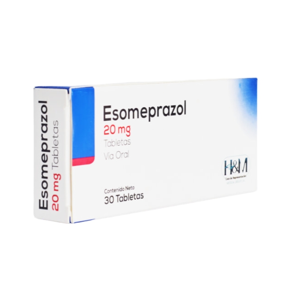 Esomeprazol 20Mg X 30 Tabletas H&M