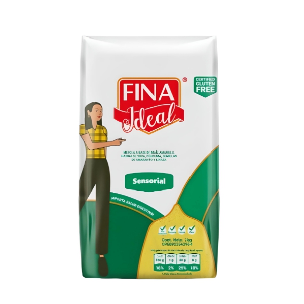 Finna Ideal Harina De Maíz Y Yuca 1Kg