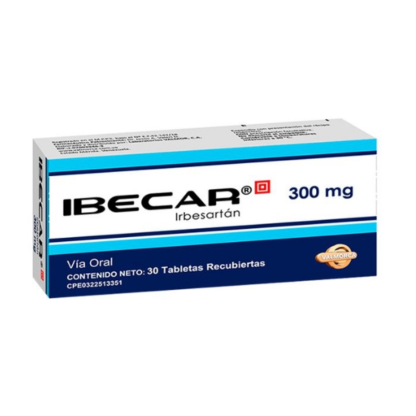 Ibecar Irbesartán 300Mg X 30 Tabletas Valmorca