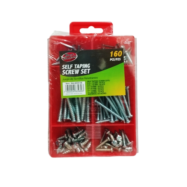 Juego De Tornillos Penetrantes 160 Piezas Max Motor