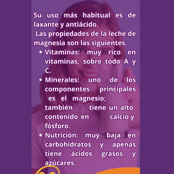 Leche De Magnesia Menta 8.5% X 200Ml Land - Imagen 2