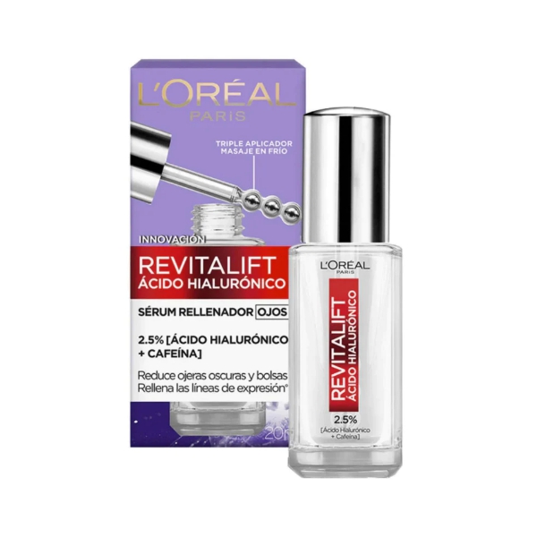 Loreal Serum Revitalift Derm Intensives Con Ácido hialurónico Al 1,5 % Y Cafeína Al 1 % 20Ml