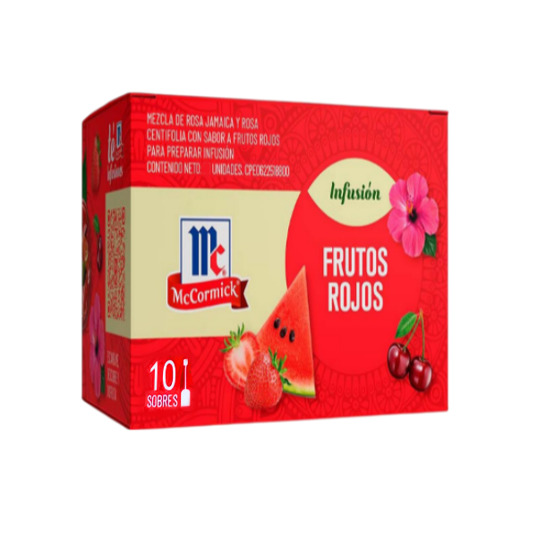 Mccormick Té Frutos Rojos X 10 Unidades