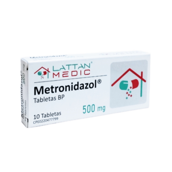 Metronidazol 500Mg X 10 Tabletas Lattan Medic