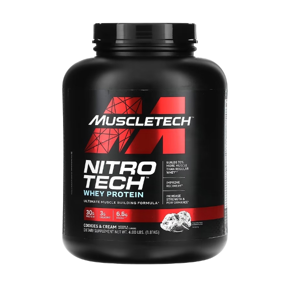 Muscletech Nitrotech Proteína Cookies & Cream. 1.81Kg.