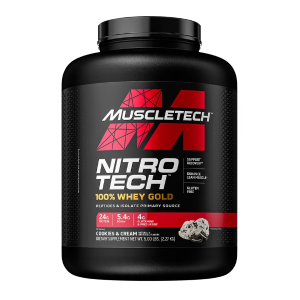 Muscletech Nitrotech Proteína Cookies & Cream. 2.27Kg.