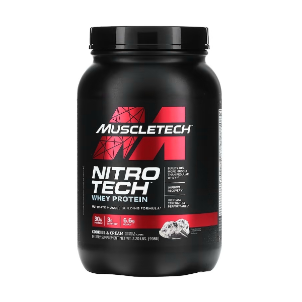 Muscletech Nitrotech Proteína Cookies & Cream.998Kg.