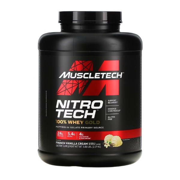 Muscletech Nitrotech Proteína French Vainilla Cream. 2.27Kg.