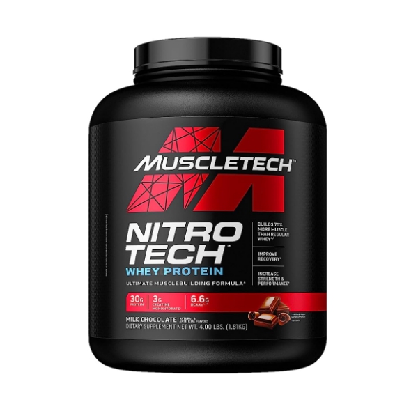 Muscletech Nitrotech Proteína Milk Chocolate. 1.81Kg.