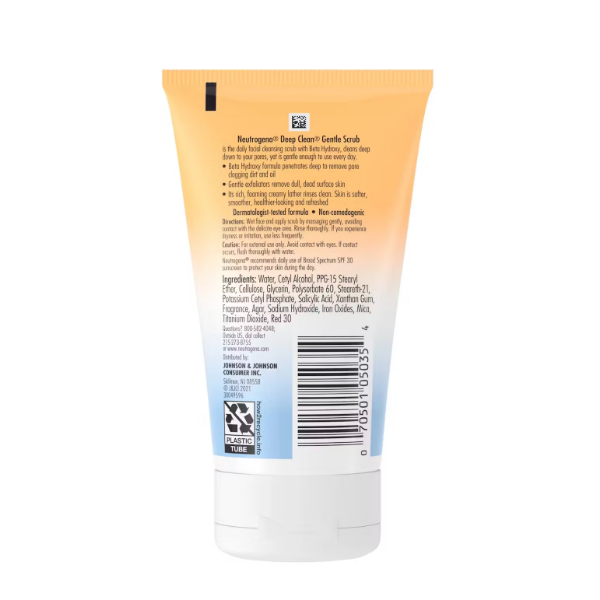 Neutrogena Deep Clean Gentle Scrub Oil Free 124Ml - Imagen 2