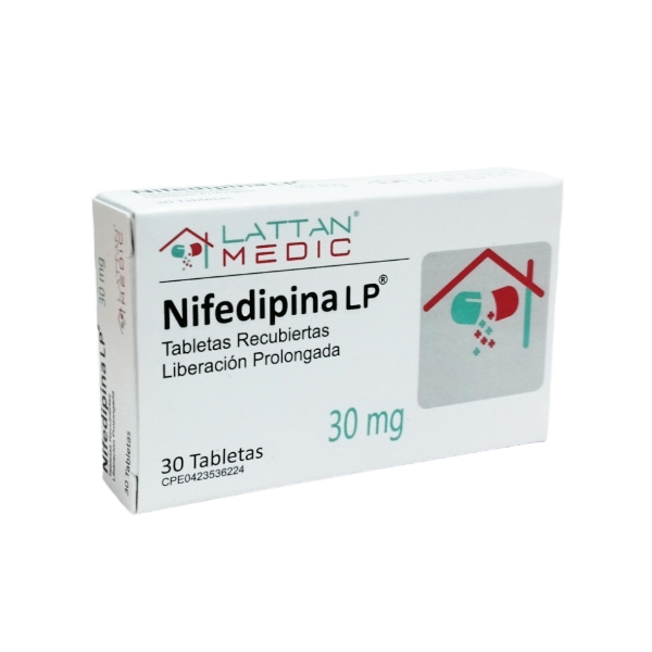 Nifedipina L.P Nifedipina 30Mg X 30 Tabletas Lattan Medic