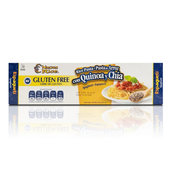 Nnova Rice Pasta Con Quinoa Y Chia Sin Gluten 250Gr