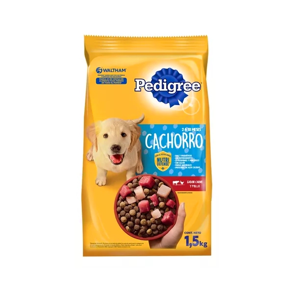 Pedigree Cachorro Etapa 1. Sabor Carne Y Pollo 1.5Kg.