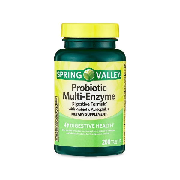Probiotic Multi-Enzyme X 200 Tabletas Spring Valley