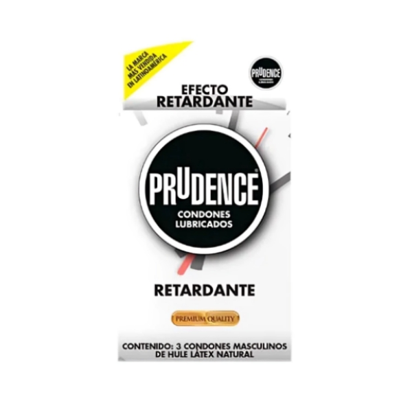 Prudence Preservervativo Retardante X 3 Unidades .