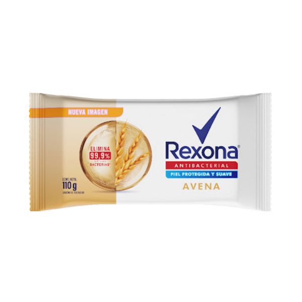 Rexona Jabón Antibacterial Avena 110Gr.