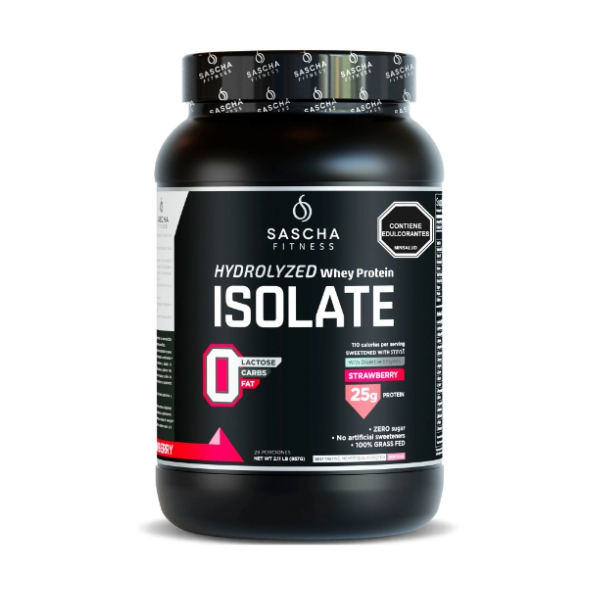 Sascha Fitness Isolate Whey Proteína 25G Strawberry Polvo X957Gr