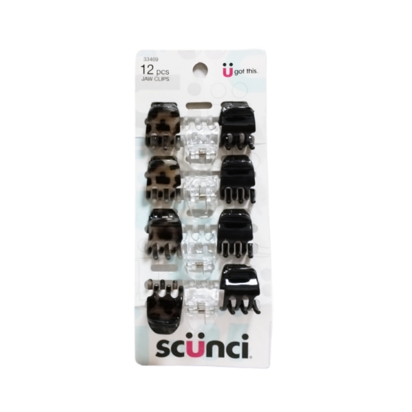 Scunci Set De 12 Piezas/Claw Hair Clips Pequeñas