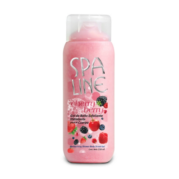 Spaline Cherry Berry Gel De Baño Exfoliante Para Cuerpo 250Ml
